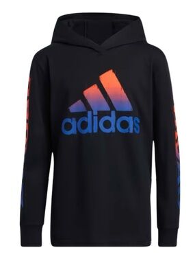 Adidas Camo Hooded Long Sleeves Tee- Kids
